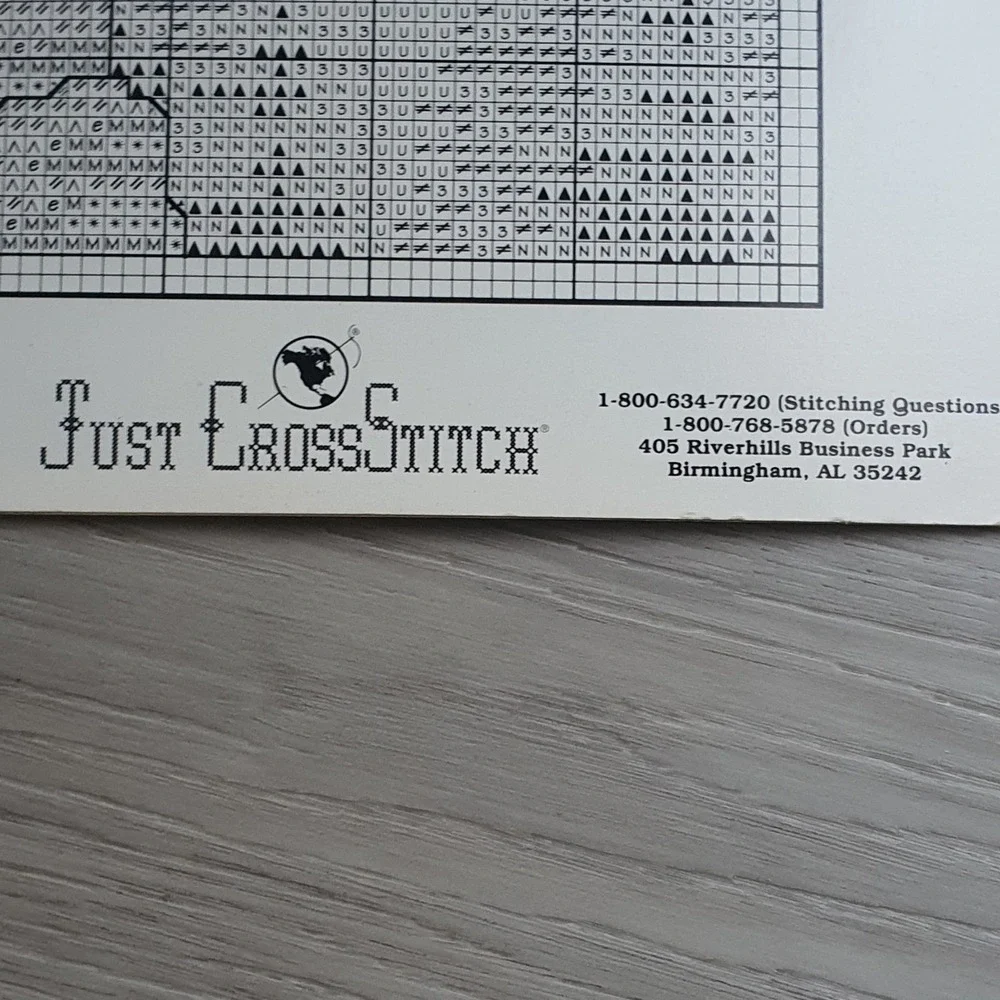 Just CrossStitch Eagle Pattern‎ Booklet Cathy Livingston Item 186 Vintage Chart